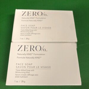 LOT of 2 ZERO Face Soap Triple Milled 1 oz. each